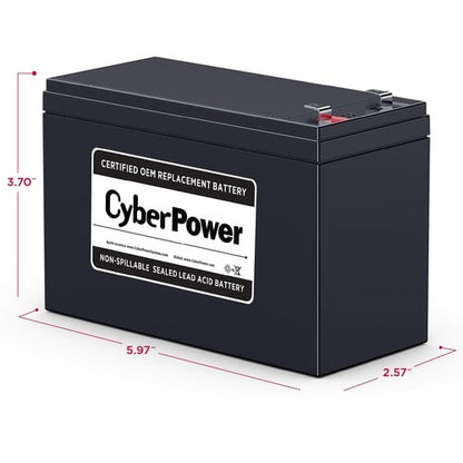 Cyber Power CyberPower RB1290 UPS Replacement Battery Cartridge - 9000