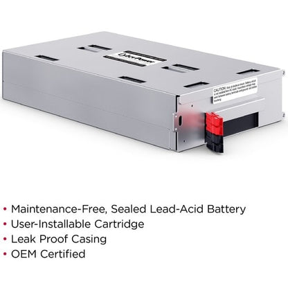 Cyber Power CyberPower RB1290X4A UPS Replacement Battery Cartridge - 9