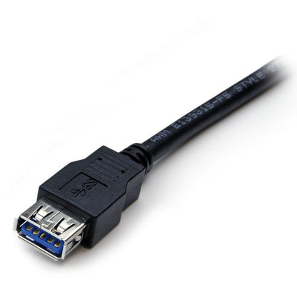 Cable de extensión USB 3.0 SuperSpeed ​​(5 Gbps) de StarTech.com, 1,8 m, color negro, A a A - M/H