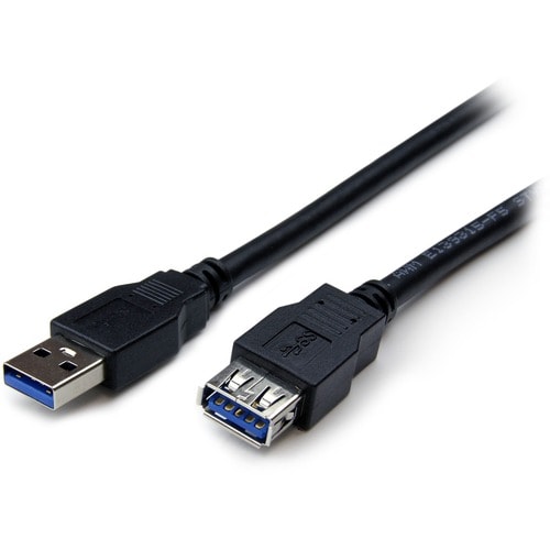 Cable de extensión USB 3.0 SuperSpeed ​​(5 Gbps) de StarTech.com, 1,8 m, color negro, A a A - M/H