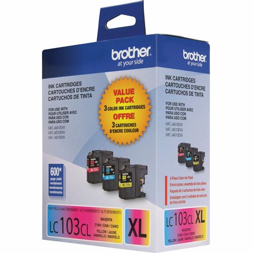 Cartouche d'encre LC1033PKS 3PK pour imprimantes MFC-.J4410DW/J4510DW/J4610DW/J471