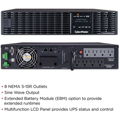 Cyber Power CyberPower UPS Systems OL1500RTXL2U Smart App Online -  Ca