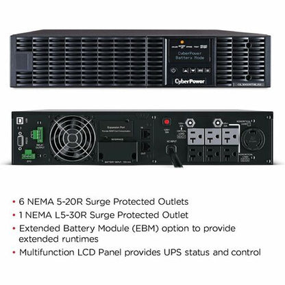 Cyber Power CyberPower UPS Systems OL3000RTXL2U Smart App Online -  Ca