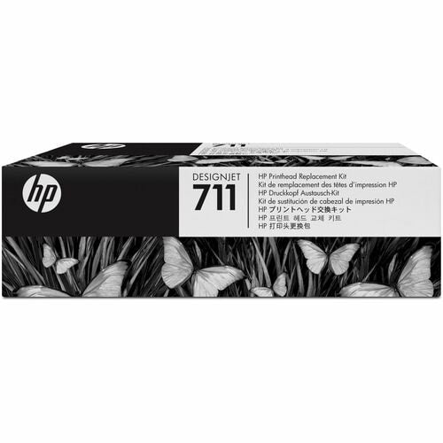 HP 711 Original Inkjet Printhead - Pigment Black, Cyan, Magenta, Yellow - 1 / Pa