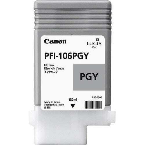 Cartucho de tinta de inyección original Canon PFI-106PGY - Gris fotográfico