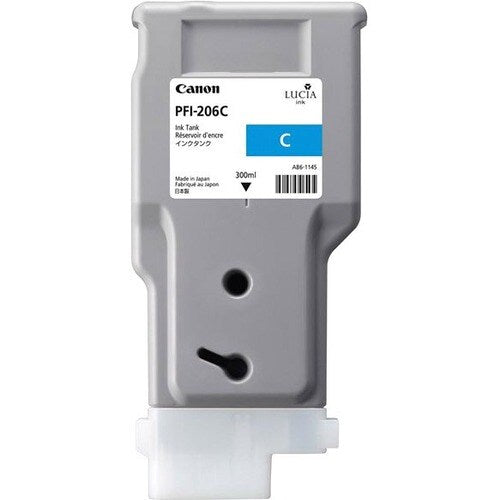 Cartouche d'encre jet d'encre d'origine Canon PFI-206C - Pack cyan - I