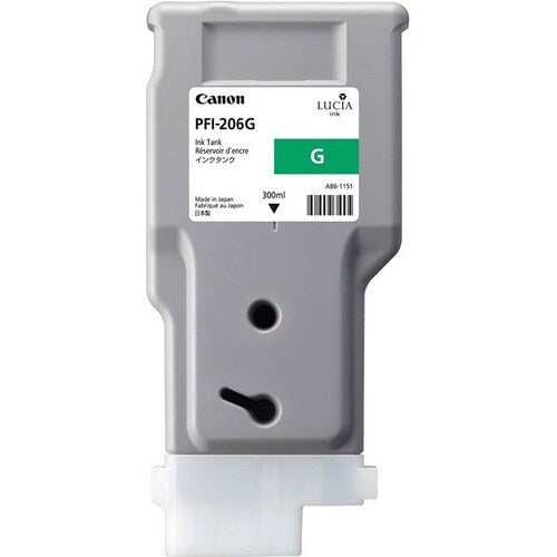 Cartouche d'encre jet d'encre d'origine Canon PFI-206G - Pack vert -