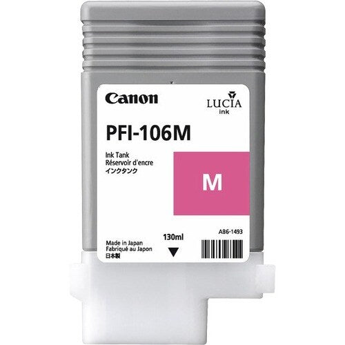 Cartouche d'encre jet d'encre d'origine Canon PFI-106M - Pack magenta