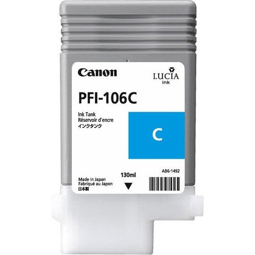 PFI-106C TANQUE DE TINTA CIAN 130ML PARA IPF6300/6300S/6400S NO SE ADMITEN DEVOLUCIONES