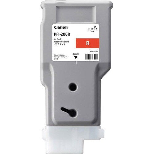 Cartouche d'encre jet d'encre d'origine Canon PFI-206R - Pack rouge - En
