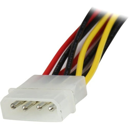 Star Tech.com 12in LP4 to 2x Latching SATA Power Y Cable Splitter Adapter