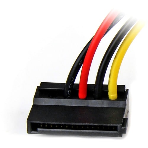 Star Tech.com 6in 4 Pin LP4 to Left Angle SATA Power Cable Adapter