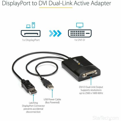 StarTech.com DisplayPort to DVI Dual Link Active Adapter