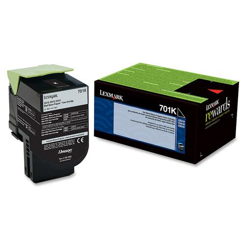 CARTOUCHE DE TONER NOIRE À RETOUR POUR 701K
