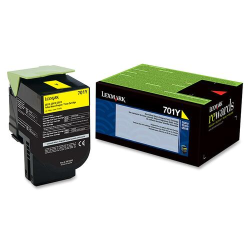 YELLOW RETURN PROGRAM TONER CARTRIDGE FOR 701Y