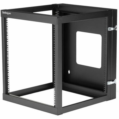 StarTech.com 4-Post 12U Hinged Wall-Mount Network Rack, 19" Open Frame