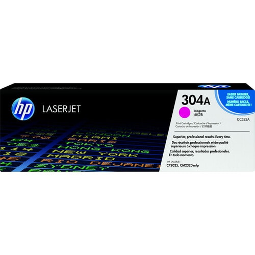 Cartucho de tóner láser original HP 304A - Magenta - 1 paquete -