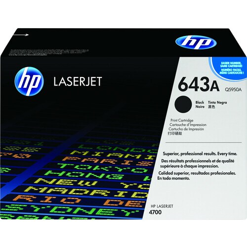 HP 643A Original Laser Toner Cartridge - Black - 1 Pack - 11