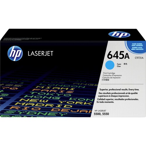 Cartucho de tóner láser original HP 645A - Cian - 1 paquete - 120