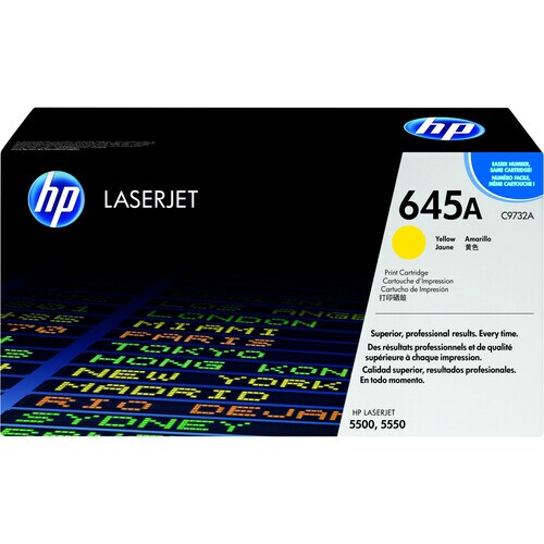 Cartucho de tóner láser original HP 645A - Amarillo - 1 paquete - 1