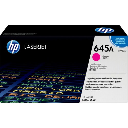 Cartucho de tóner láser original HP 645A - Magenta - 1 paquete -