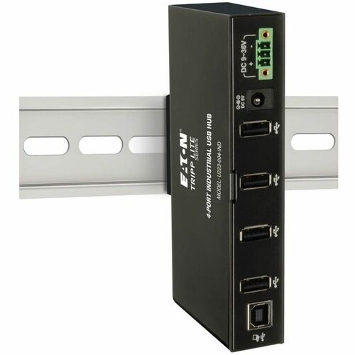Tripp Lite by Eaton 4-Port Industrial USB 2.0 Hub with 15kV ESD Immunity - USB
