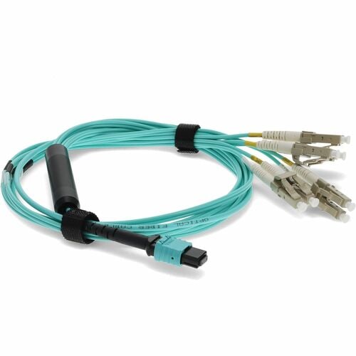AddOn 10m MPO Female/4LC Male Duplex OM3 50/125 OFNR (Riser