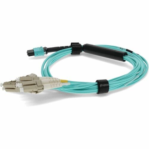 AddOn 10m MPO Female/4LC Male Duplex OM3 50/125 OFNR (Riser