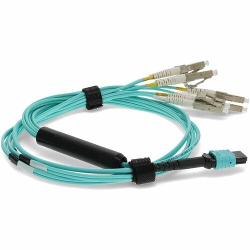 AddOn 10m MPO Female/4LC Male Duplex OM3 50/125 OFNR (Riser