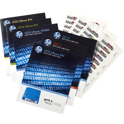HPE LTO-6 Ultrium RW Bar Code Label Pack - 110 Label