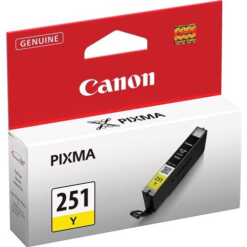 Cartucho de tinta de inyección de tinta original Canon CLI-251Y de rendimiento estándar