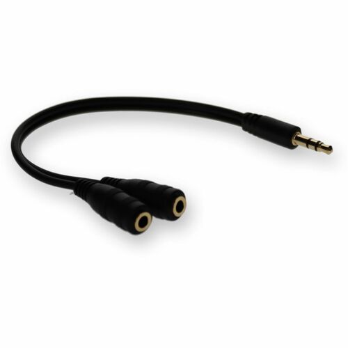 Adaptateur répartiteur pour casque audio stéréo AddOn 3,5 mm (1/8 po)