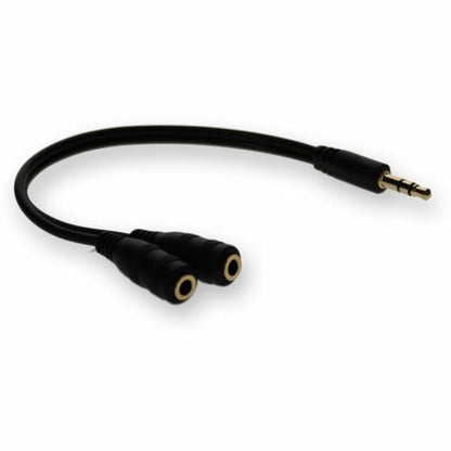 Adaptateur répartiteur pour casque audio stéréo AddOn 3,5 mm (1/8 po)