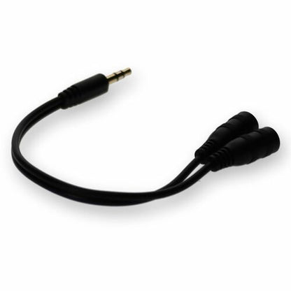 Adaptateur répartiteur pour casque audio stéréo AddOn 3,5 mm (1/8 po)