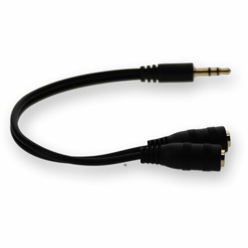 Adaptateur répartiteur pour casque audio stéréo AddOn 3,5 mm (1/8 po)