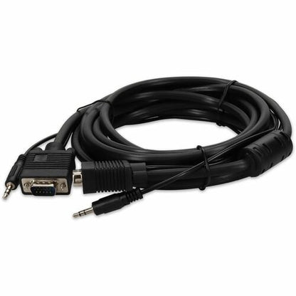 AddOn 15ft VGA High Resolution Monitor Cable Audio