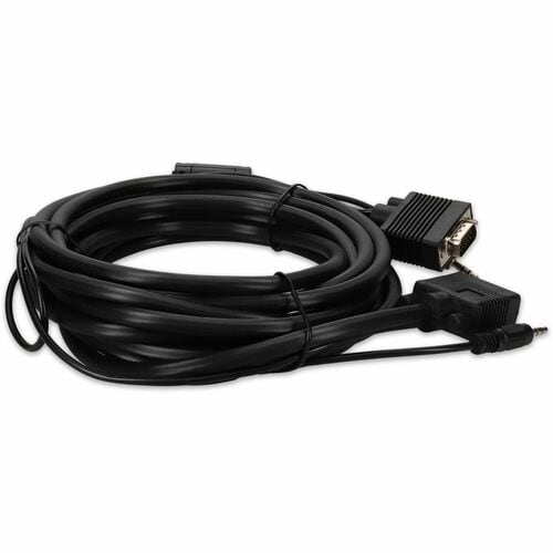 AddOn 15ft VGA High Resolution Monitor Cable Audio
