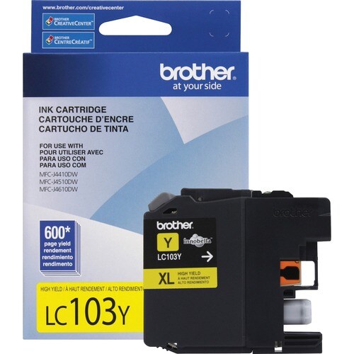 LC103YS YELLOW INK CART FOR .MFC-J4410DW/J4510DW/J4610DW