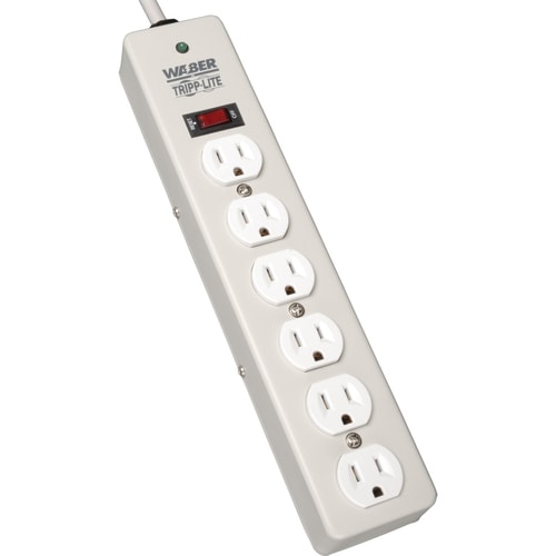 Tripp Lite Waber Surge Protector Strip 6 outlet 6' Cord 1050 Joules -