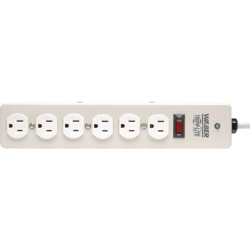 Tripp Lite Waber Surge Protector Strip 6 outlet 6' Cord 1050 Joules -