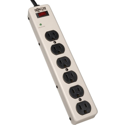 Tripp Lite Waber Surge Protector Power Strip Metal 6 Outlet 6' Cord -