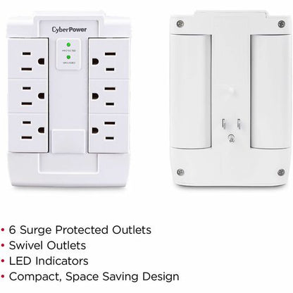Cyber Power CyberPower CSB600WS Essential 6-Outlets Surge Suppressor W