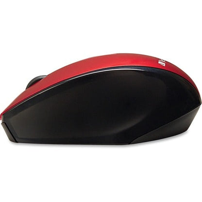 Souris sans fil Verbatim Multi-Trac à LED bleue pour ordinateur portable - Rouge