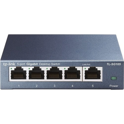 TL-SG105 CONMUTADOR DE ESCRITORIO DE 5 PUERTOS 10/100/1000 RJ45 CON CAJA METÁLICA