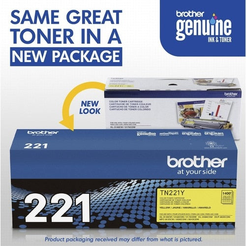TN221Y YELLOW TONER CARTRIDGE .FOR HL-3140CW/HL-3170CDW/