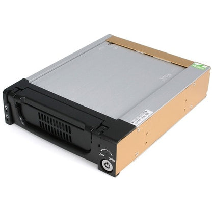 StarTech.com Aluminum Black SATA Hard Drive Drawer - Storage mobile ra