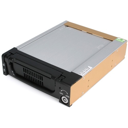 StarTech.com Aluminum Black SATA Hard Drive Drawer - Storage mobile ra
