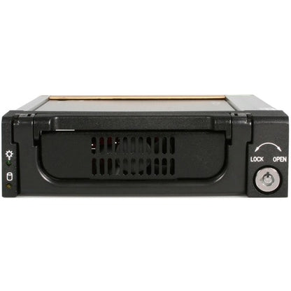 StarTech.com Aluminum Black SATA Hard Drive Drawer - Storage mobile ra