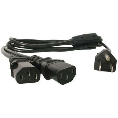 StarTech.com 6ft (2m) Computer Power Cord Y Splitter