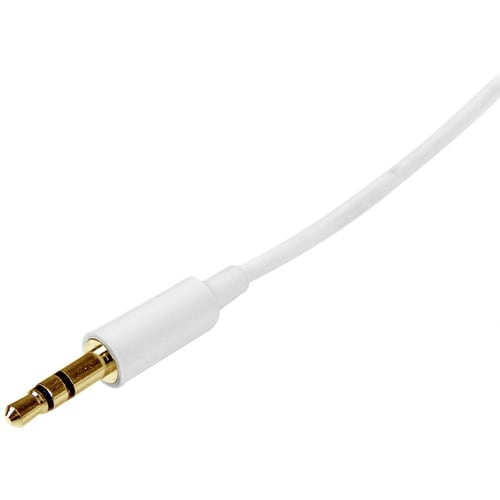 Câble audio stéréo fin 3,5 mm blanc StarTech.com de 2 m